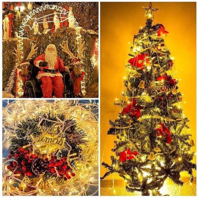 Cortina de Led Decoração com Controle Natal USB Bivolt