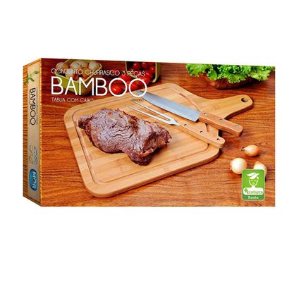Conjunto para Churrasco Bamboo Mor 3360 - 3 Peças