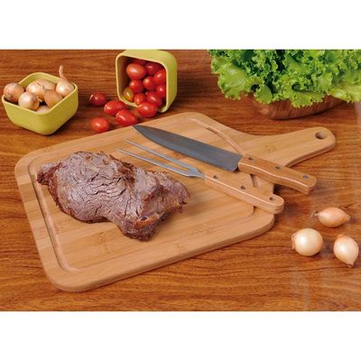 Conjunto para Churrasco Bamboo Mor 3360 - 3 Peças