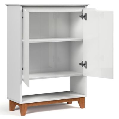 Aparador Cantinho Do Café 2 Portas 68cm Hall Flow Branco - Ej Móveis