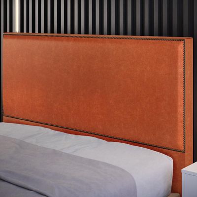 Cabeceira Cama Box Casal Queen Com Tachas 160 cm Vicenza L02 Couríssimo Camel - Lyam Decor