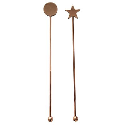 Conjunto de Misturador para Drinks Fracalanza 26278 em Aço Inox Cobre - 2 Peças