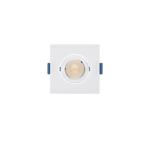 Spot De Led De Embutir Recuado Stella Easy Evo Mr11 Quadrado 3w Bivolt Branco - 4000k - Luz Neutra