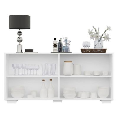Aparador Buffet Multimóveis Veneza 4 Portas Branco