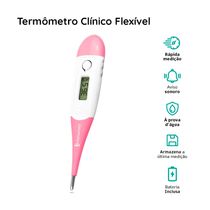 Termômetro Clínico Digital Flexível Dellamed