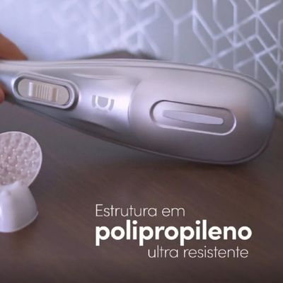 Massageador Corporal Hammer com 5 Discos Massageadores Dellamed Branco / 110V