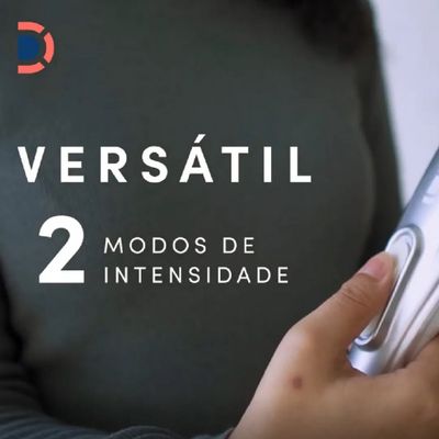 Massageador Corporal Hammer com 5 Discos Massageadores Dellamed Branco / 110V