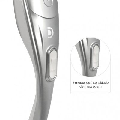 Massageador Corporal Hammer com 5 Discos Massageadores Dellamed Branco / 220V