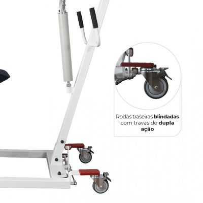 Guincho para Elevação Manual de Acamados até 180 Kg D5000 Dellamed Branco