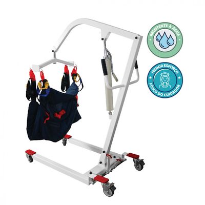 Guincho para Elevação Manual de Acamados até 180 Kg D5000 Dellamed Branco