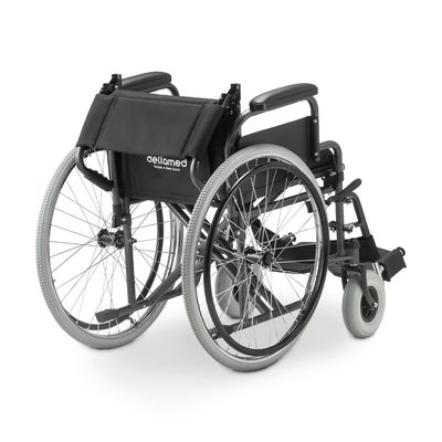 Cadeira de Rodas Aço Dobrável até 120 Kg Tamanho 40 D400 Dellamed Preto