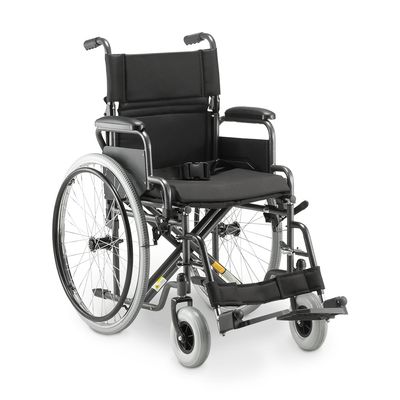 Cadeira de Rodas Aço Dobrável até 120 Kg Tamanho 40 D400 Dellamed Preto