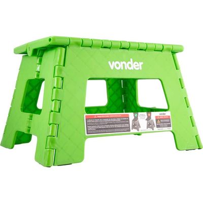 Banqueta Plástica Dobrável 220Mm Verde Vonder