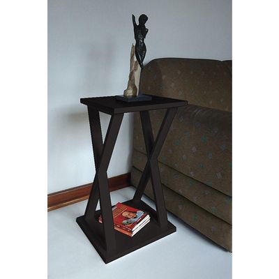 Mesa X Lateral de Apoio ou Mesa de Cabeceira Preto Laca