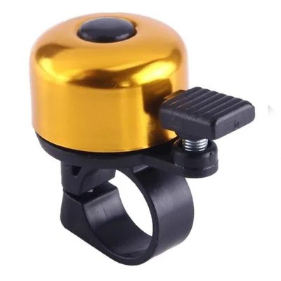Campainha Sino Bicicleta Retrô Metálico Som Tradicional Design Clássico Dourado
