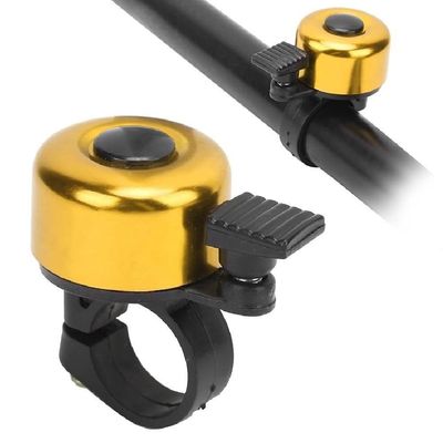 Campainha Sino Bicicleta Retrô Metálico Som Tradicional Design Clássico Dourado