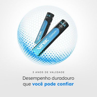 Pilha Comum Aaa Tubo C-40 1.5v - Vp3at40c