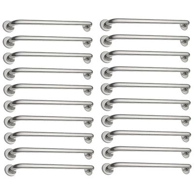 Alça De Apoio Kit 20 Unid Barra 70cm Inox Deficiente Anti Queda Criança Idoso Suporte Parede