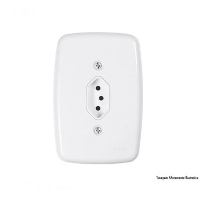 Tomada Ideale Br 2p+t Vertical C/pl 10a 250v 3280 C/12pcs