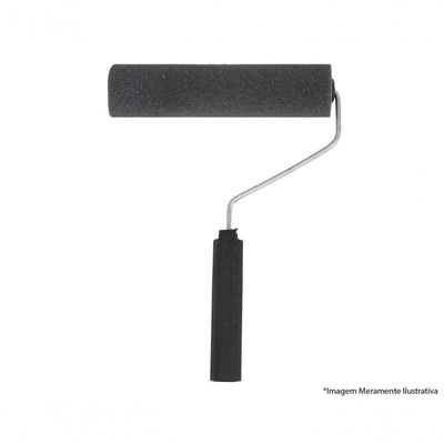 Rolo Espuma Compel Poliester Preta 15Cm C/C 1012