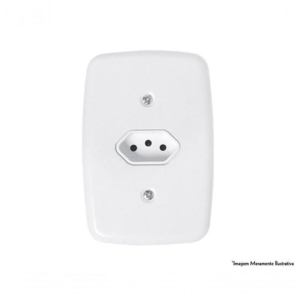 Tomada Ideale Br 2p+t 10a 250v C/pl 3211 C/12pcs