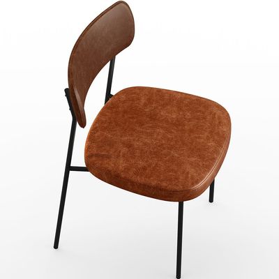 Cadeira Para Cozinha Sala De Jantar Melina L02 Couríssimo Marrom Couríssimo Camel - Lyam Decor