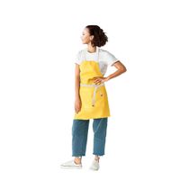 Avental e Bandana Amarelo Cozinha Restaurante Vegano Unissex