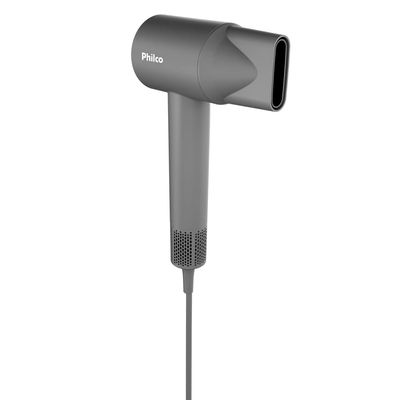 Secador de Cabelos Philco PSC3600 com 2 Temperaturas e 1600W - Cinza Cinza / 110