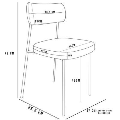 Cadeira Decorativa Estofada Para Sala De Jantar Melina L02 Fcato Verde Musgo Bouclê Cinza - Lyam Decor