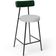 Kit 02 Banquetas Baixa Bar Cozinha E Sala De Jantar Milão L02 Facto Verde Linho Cinza - Lyam Decor