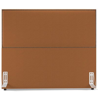 Cabeceira Box Casal King Com Tachas 195 cm Vicenza L02 Bouclê Terracota - Lyam Decor