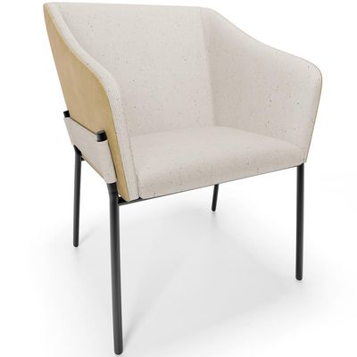 Cadeira Para Sala de Jantar Estar Living Olívia L02 Linho Cru Couríssimo Fendi - Lyam Decor