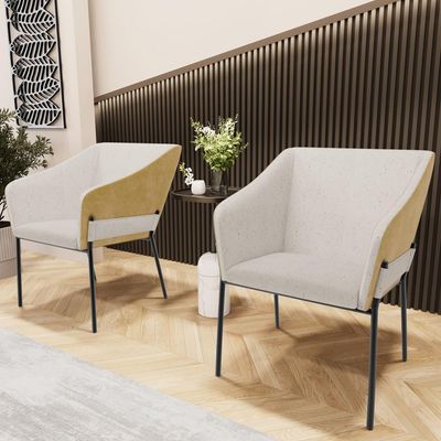Cadeira Para Sala de Jantar Estar Living Olívia L02 Linho Cru Couríssimo Fendi - Lyam Decor