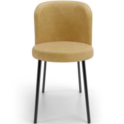 Kit 2 Cadeiras Sala de Jantar Estofada Gavi L02 Couríssimo Fendi - Lyam Decor