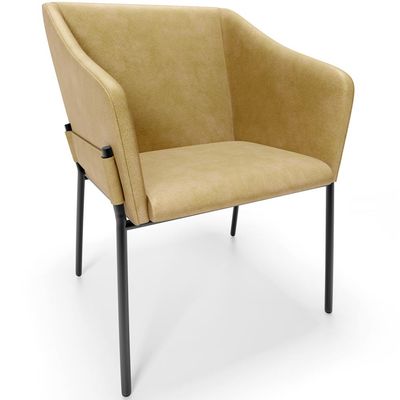 Cadeira Para Sala de Jantar Estar Living Olívia L02 Couríssimo Fendi - Lyam Decor