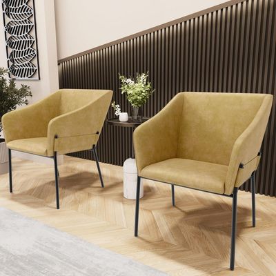 Cadeira Para Sala de Jantar Estar Living Olívia L02 Couríssimo Fendi - Lyam Decor