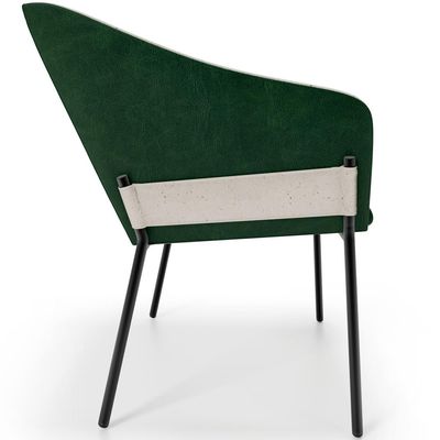 Kit 6 Cadeiras Para Sala de Jantar Estar Living Olívia L02 Linho Cru Couríssimo Verde - Lyam Decor