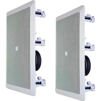 Arandela 6" Jbl 6w21rt 25w Rms Retangular Branca - Par - 2
