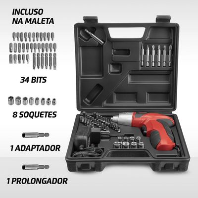 Parafusadeira Mondial FPF-05M com Maleta - 4,8V Bivolt UNICA