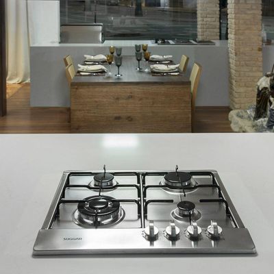 Cooktop 4 Bocas Suggar Aço Inox à Gás Bivolt FG4134IX