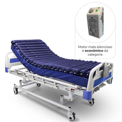 Colchão para Tratamento de Escaras II até 150 Kg Air Tube Dellamed Azul / 110V