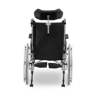 Cadeira de Rodas D700 Reclinável em Alumínio Dobrável até 130 Kg Dellamed 40 / Preto