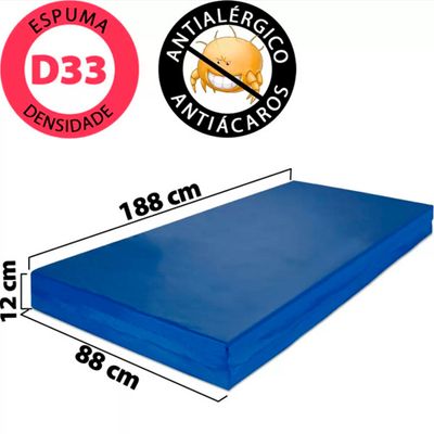 Colchão para Uso Hospitalar e Domiciliar D28 120 kg Dellamed Azul