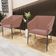 Kit 4 Cadeiras Para Sala de Jantar Estar Living Olívia L02 Suede Rosê - Lyam Decor