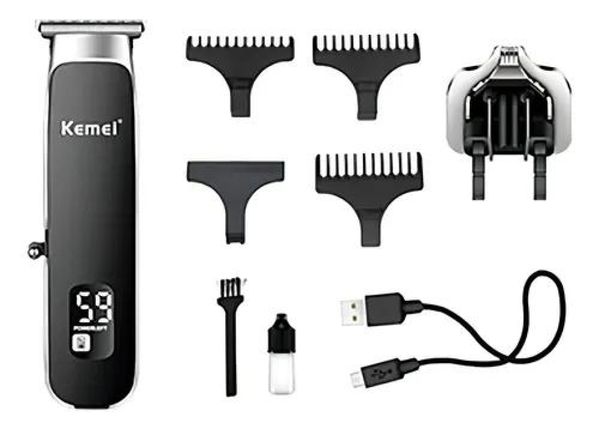 Barbeador Elétrico Kemei Km-1893 Aparador De Barba E Cabelo 110V/220V - 2 em 1