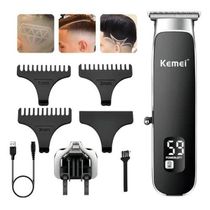 Barbeador Elétrico Kemei Km-1893 Aparador De Barba E Cabelo 110V/220V - 2 em 1