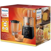 Multiprocessador Philips Walita Powerchop RI7300 600w Capacidade 1,5 Litros 2 Velocidades Preto 127v