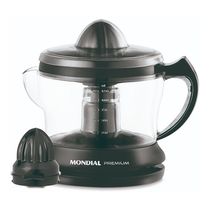 Espremedor Elétrico Mondial Premium Turbo Citrus 1.25l 30w Preto 127v