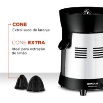 Extrator de Frutas Mondial Turbo Premium Preto 250W Bivolt