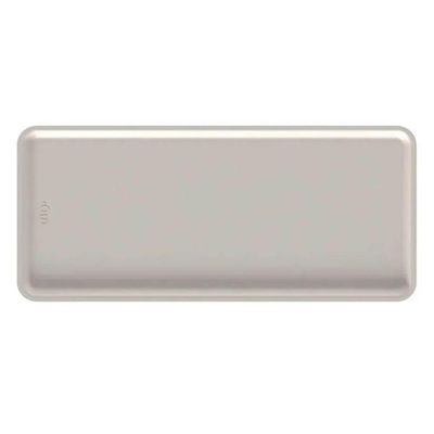 Kit 5 Bandejas Plásticas Flow 34x15cm Servir Restaurante Buffet Ou Bege Refeitório